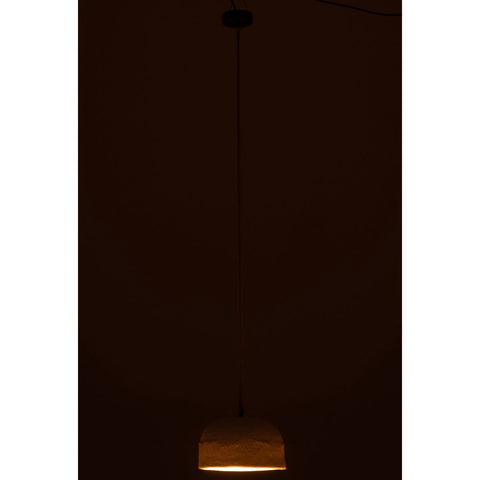 J-Line Hanglamp Cup Papier Mache Wit Large