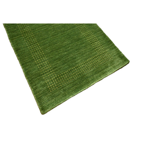 Groene Gabbeh loper - 286x80 cm - HANDGEMAAKT