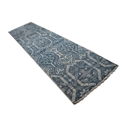 Moderne Kazak loper - 356x96 cm - HANDGEMAAKT