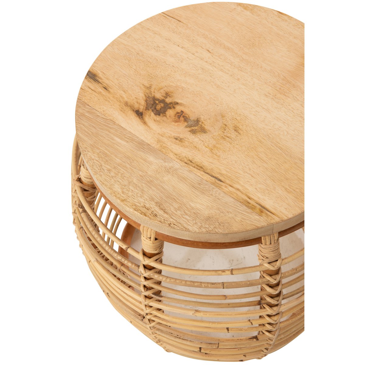 J-Line bijzettafel Ana - rotan - naturel