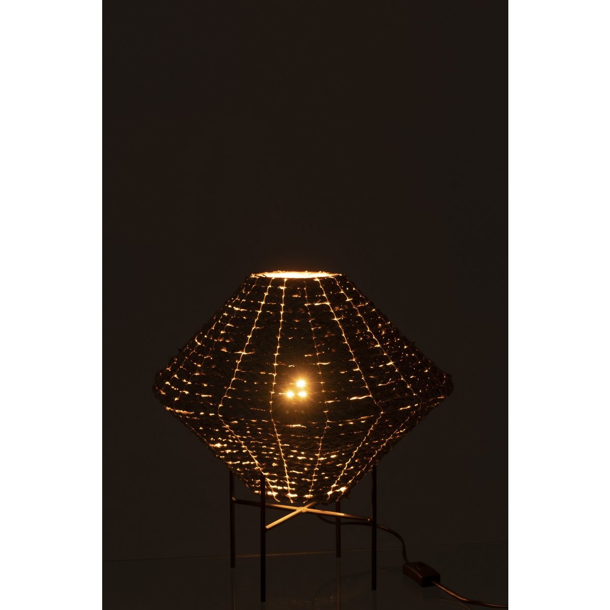J-Line hanglamp Ufo - zeegras - naturel - small