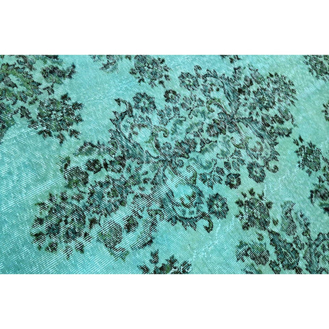 Turquoise vintage vloerkleed - 270x170 cm - HANDGEMAAKT
