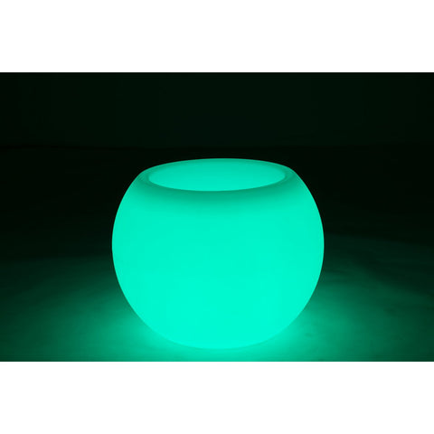 J-Line lamp Bloempot - kusntstof - mix - LED - tuinverlichting