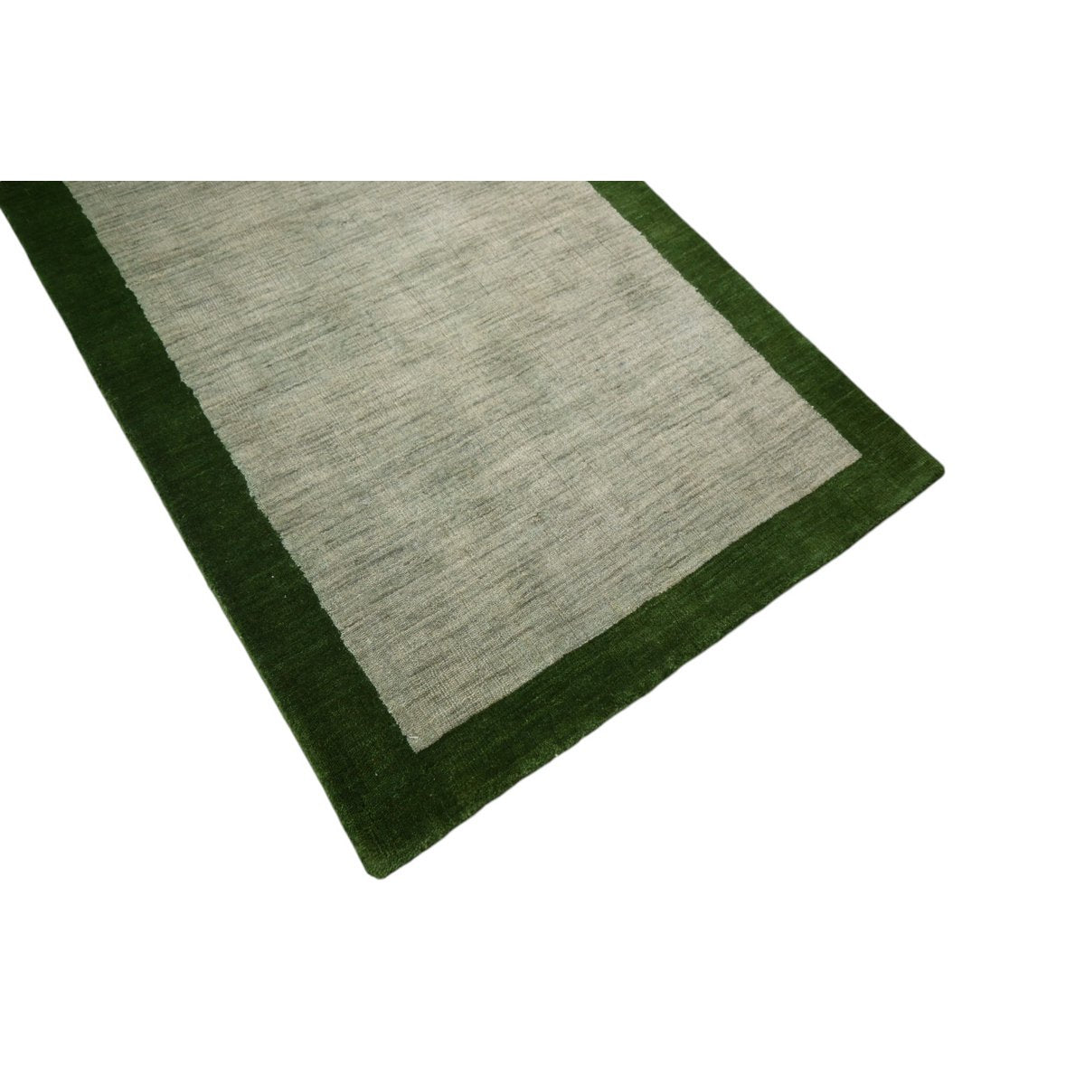 Groen Gabbeh loper - 310x83 cm - HANDGEMAAKT