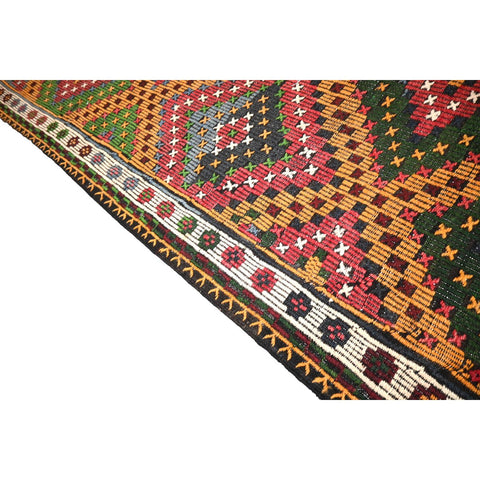 Kleurrijke kelim - 338x180 cm - HANDGEMAAKT