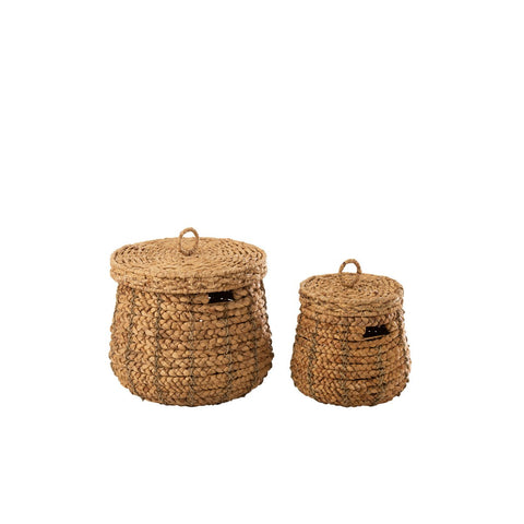 J-Line Set Van 2 Manden Maurice Waterhyacint Naturel