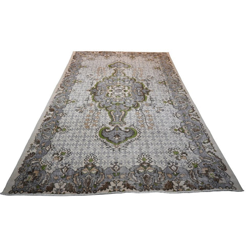 Beige vintage vloerkleed - 300x128 cm - HANDGEMAAKT