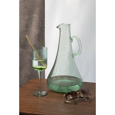 J-Line karaf - glas - transparant/groen
