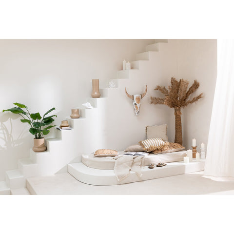 J-Line vaas Organic - keramiek - beige