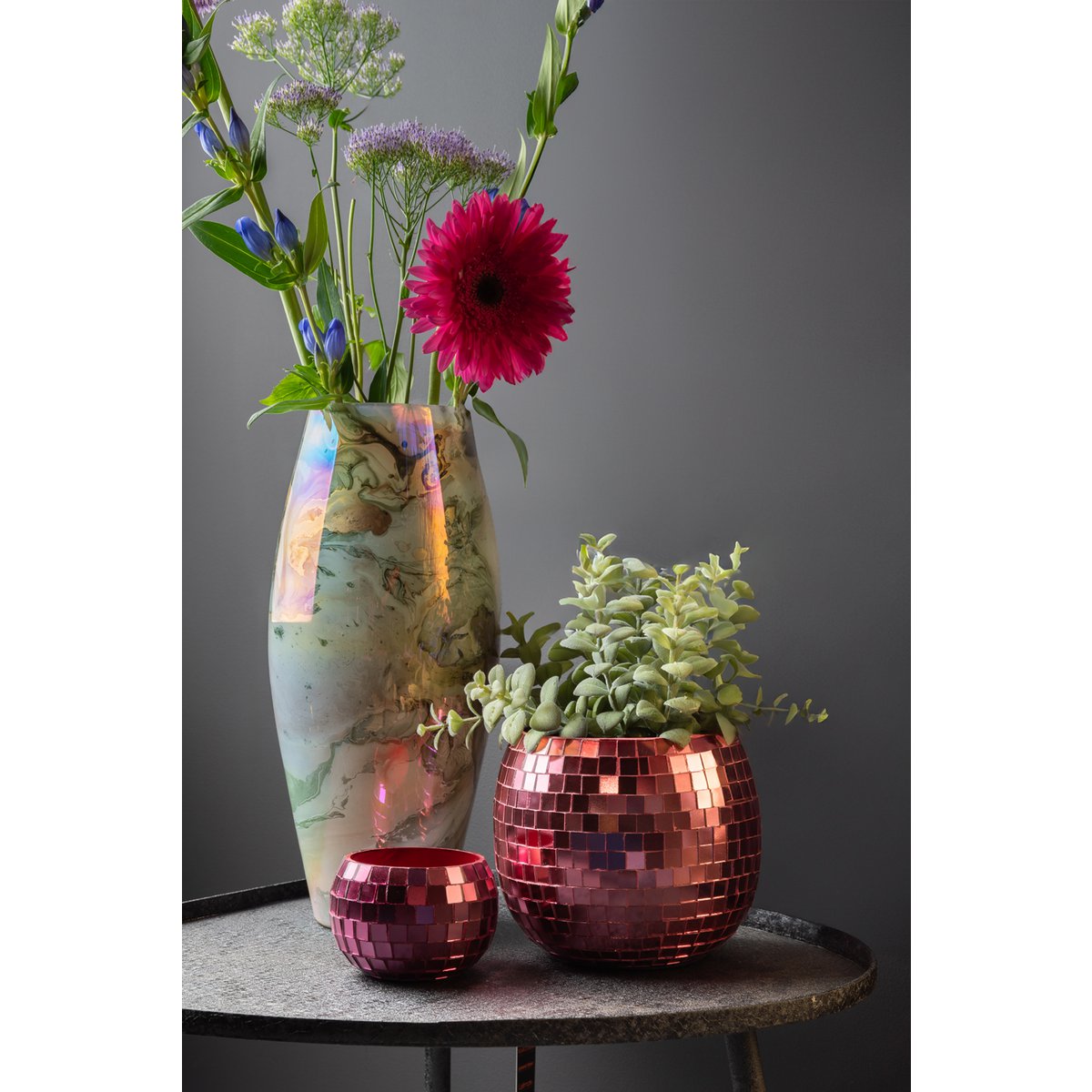 Plantpot spiegelbol