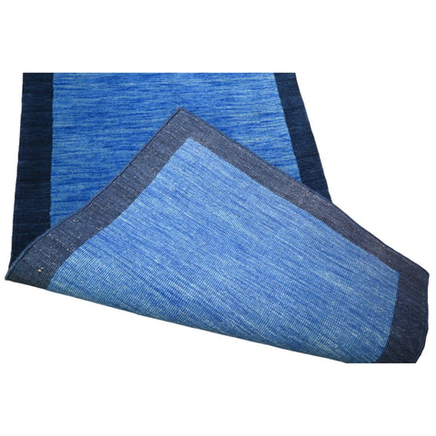 Blauw Gabbeh loper - 228x70 cm - HANDGEMAAKT