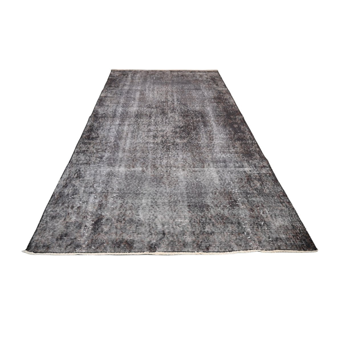 Grijs vintage vloerkleed - 204x112 cm - HANDGEMAAKT
