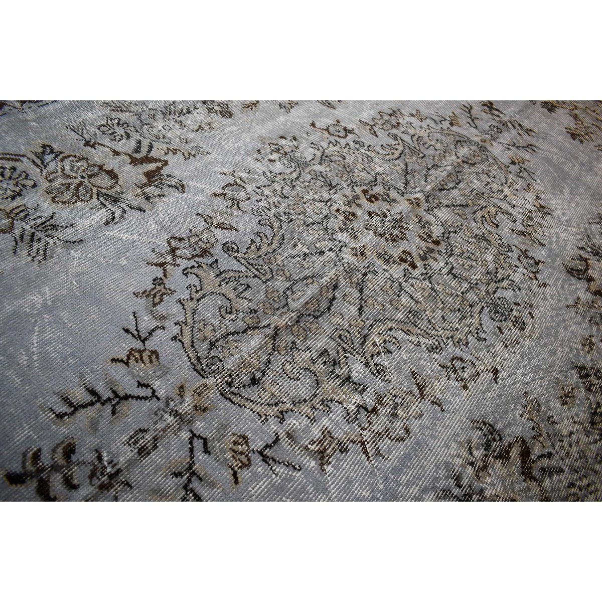 Grijs vintage vloerkleed - 292x178 cm - HANDGEMAAKT