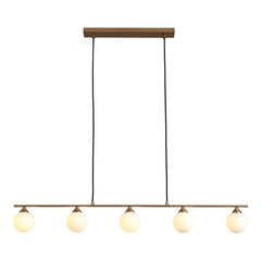 Halifax hanglamp - frame messing, stoffen koord van 150 cm