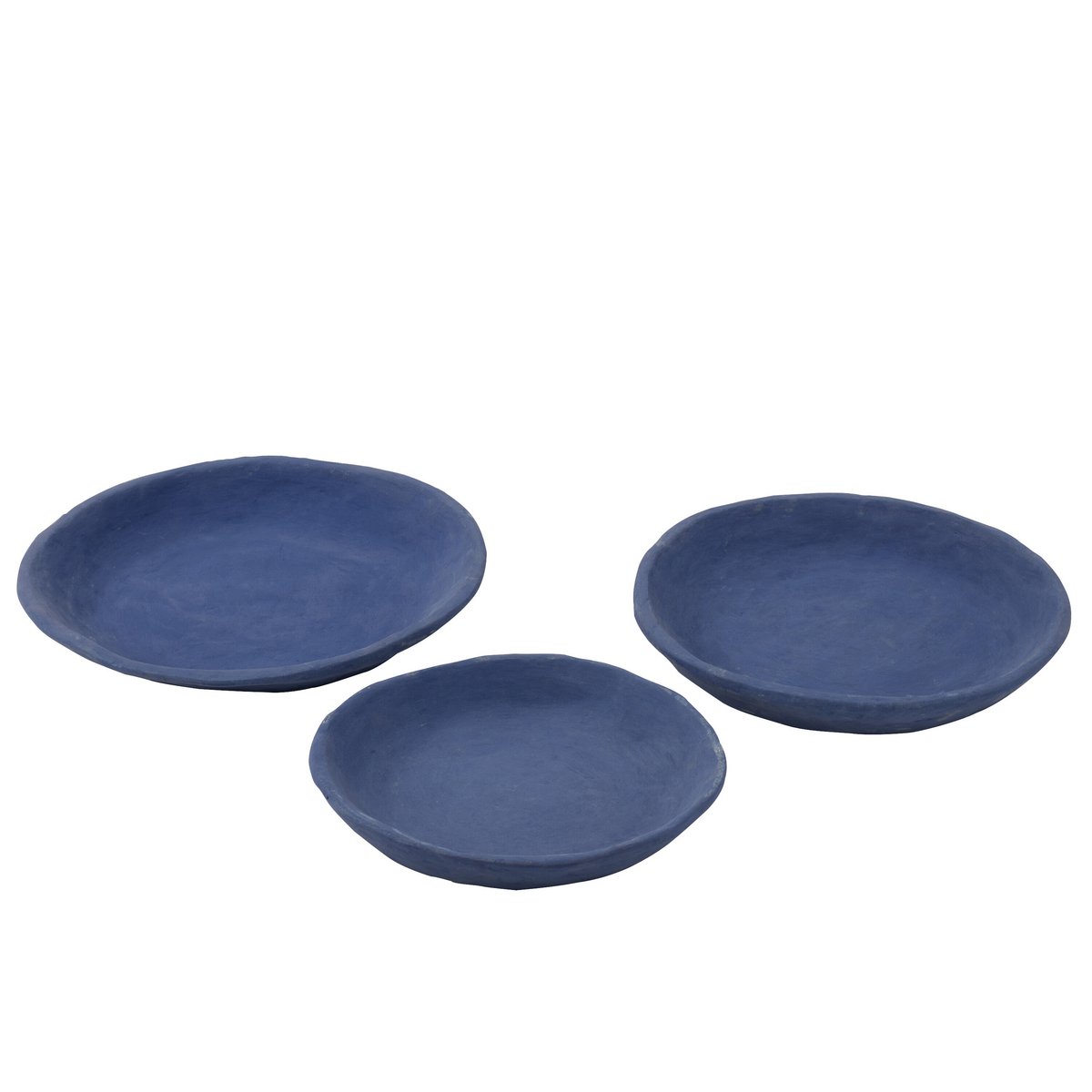 J-Line schaal - papier maché - blauw
