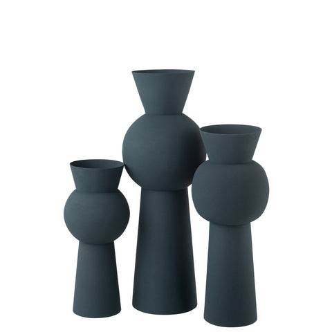 J-Line Vaas Nala Ijzer Blauw Large