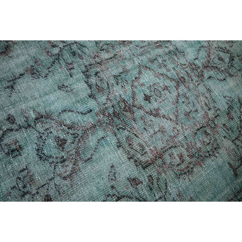 Turquoise vintage vloerkleed - 270x170 cm - HANDGEMAAKT