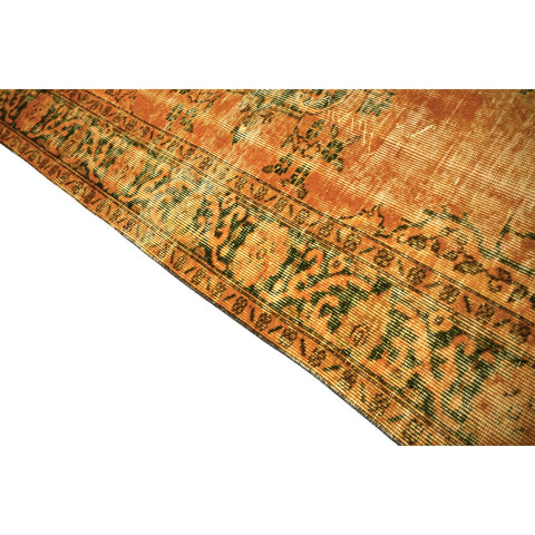 Geel vintage vloerkleed - 248x168 cm - HANDGEMAAKT