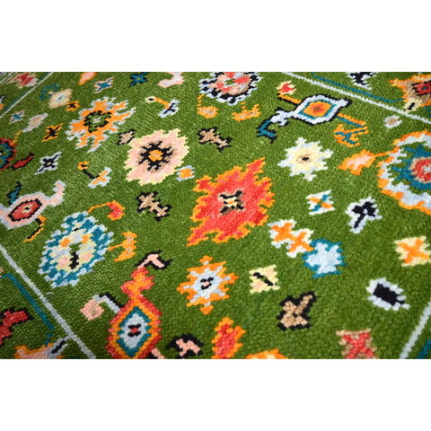 Groen Azeri vloerkleed - 93x68 cm - HANDGEMAAKT  Copy
