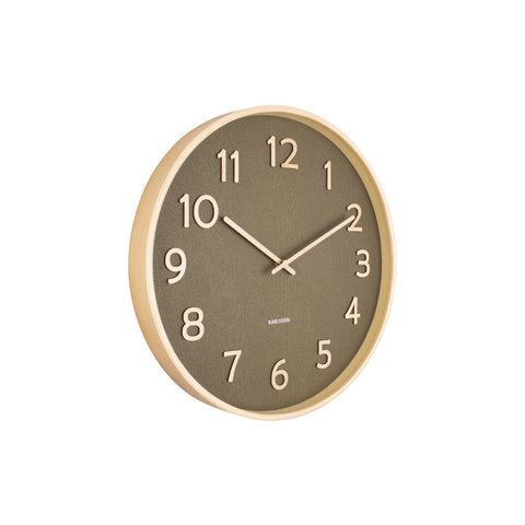 Wandklok Puur Houtnerf Medium