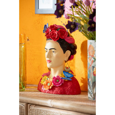 J-Line Buste Frida Kahlo Polyresine Groot