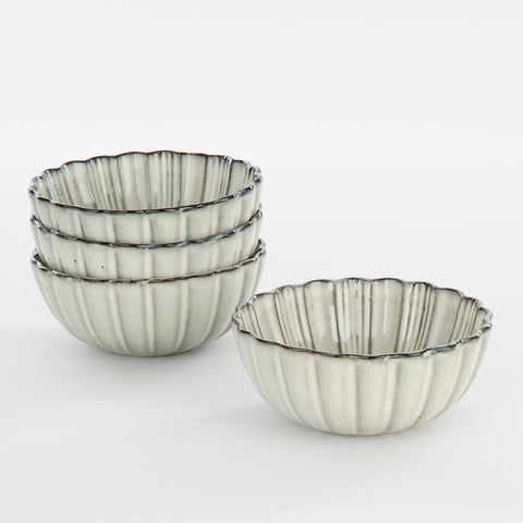 Corfu Schaal - H9 x Ø17 cm - Keramiek - Grijs