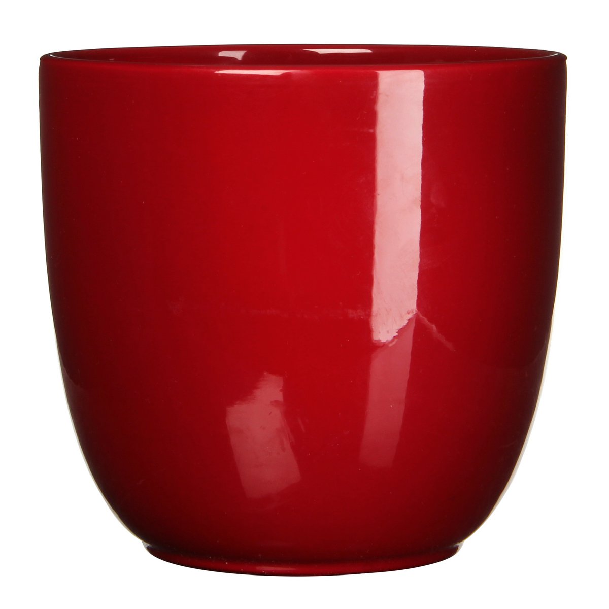 Tusca Bloempot - H34,5 x Ø39 cm - Donkerrood