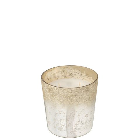 J-Line geurkaars Deluxe - glas – zilver – M - 80U