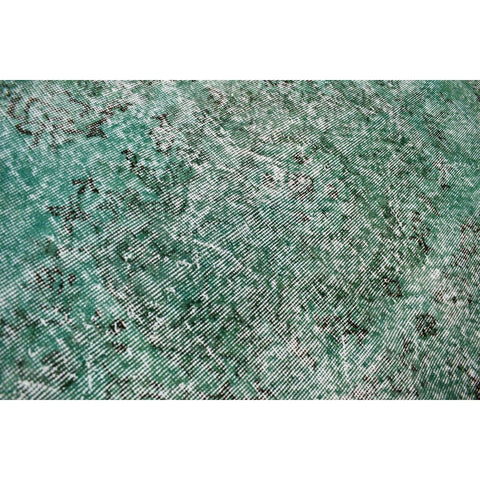 Turquoise vintage vloerkleed - 185x110 cm - HANDGEMAAKT