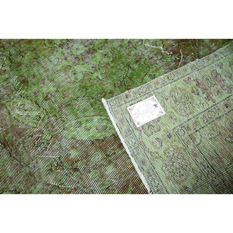 Groen vintage vloerkleed - 258x162 cm - HANDGEMAAKT