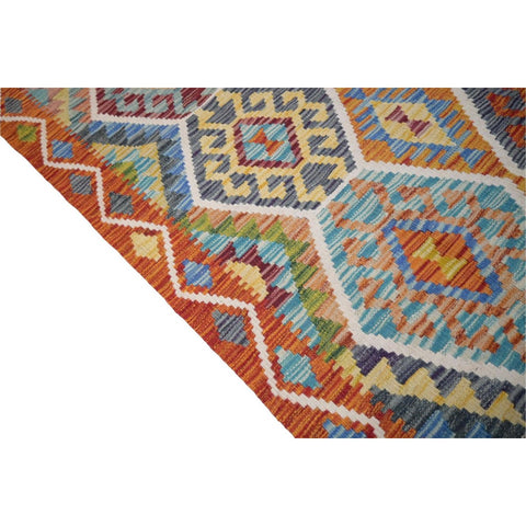 Kleurrijke kelim - 200x150 cm - HANDGEMAAKT