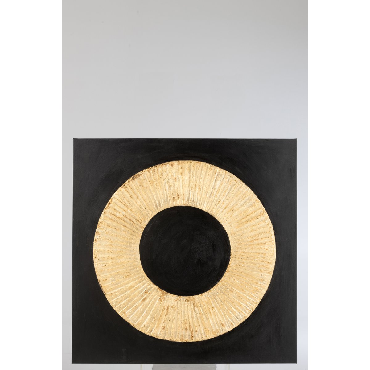 J-Line Wanddecoratie Pat Canvas Zwart/Naturel