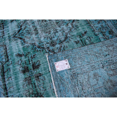 Turquoise vintage vloerkleed - 267x172 cm - HANDGEMAAKT