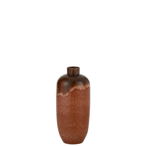 J-Line vaas Aline - keramiek - rood - small