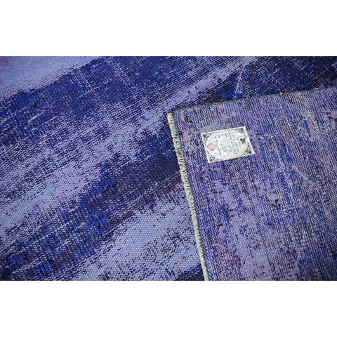 Blauw vintage vloerkleed - 274x114 cm - HANDGEMAAKT