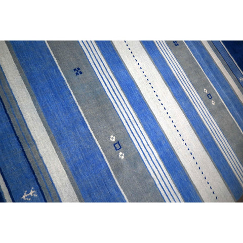Blauw Gabbeh vloerkleed - 180x120 cm - HANDGEMAAKT