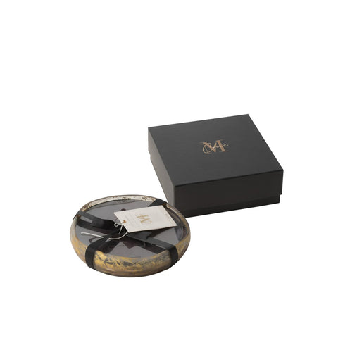 J-Line Geurkaars M-Chic Glas Goud/Zwart Medium-20U