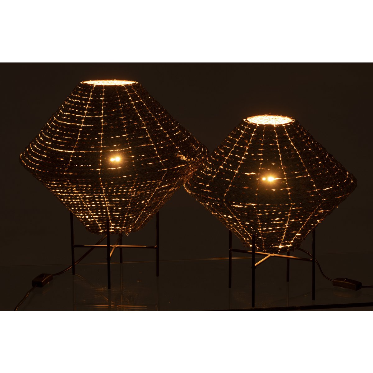 J-line hanglamp Ufo - zeegras - naturel - large
