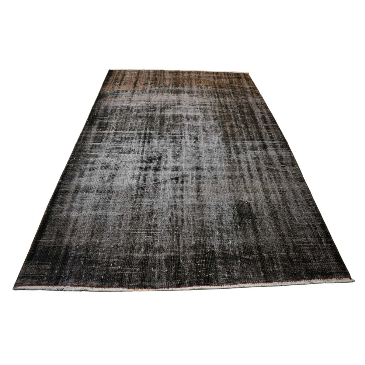 Zwart vintage vloerkleed - 262x156 cm - HANDGEMAAKT - HANDGEMAAKT