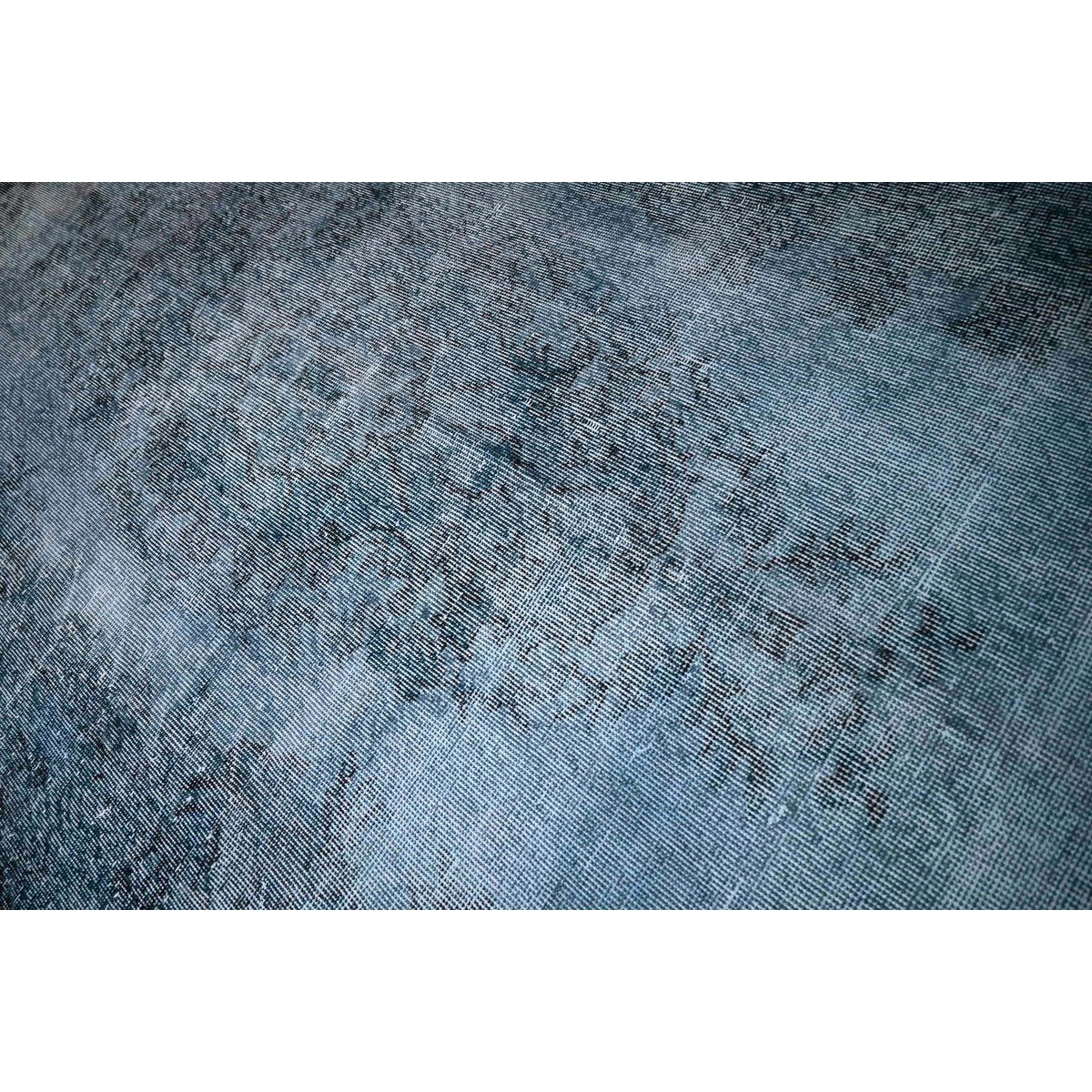 Blauw vintage vloerkleed - 295x180 cm - HANDGEMAAKT