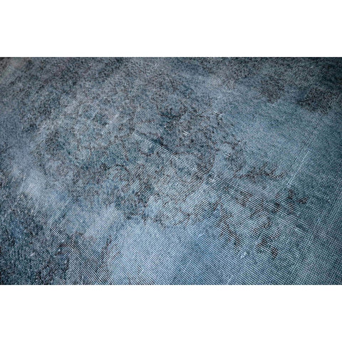Blauw vintage vloerkleed - 295x180 cm - HANDGEMAAKT