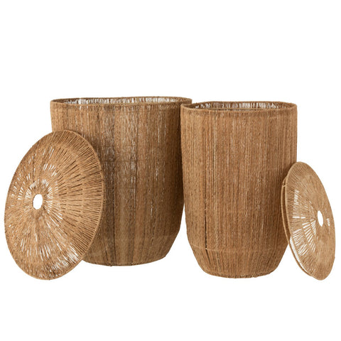J-Line Set 2 Mans Dantya Lang Jute Naturel