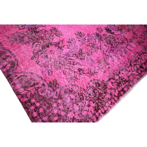Roze vintage vloerkleed - 286x165 cm - HANDGEMAAKT