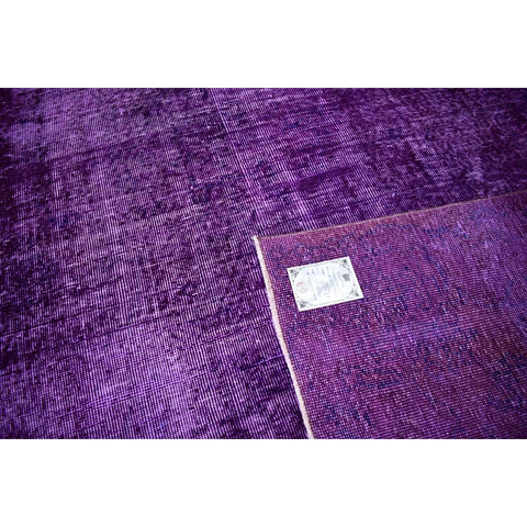 Paars vintage vloerkleed - 258x173 cm - HANDGEMAAKT