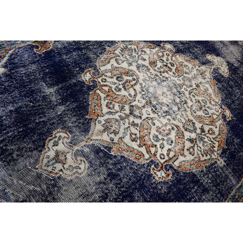 Boho vintage vloerkleed - 243x142 cm - HANDGEMAAKT