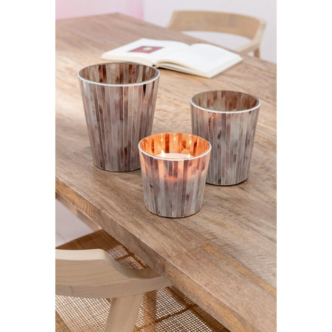J-Line geurkaars Noa Tender Rose - roze - large - 75U