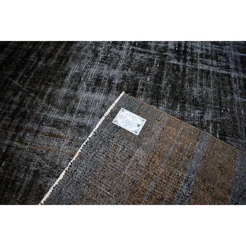 Zwart vintage vloerkleed - 262x156 cm - HANDGEMAAKT - HANDGEMAAKT