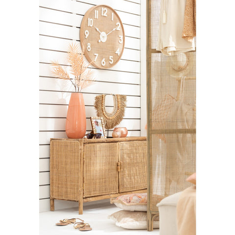 J-Line vaas Effen Rond - keramiek - pompelmoes - large - 48.00 cm hoog