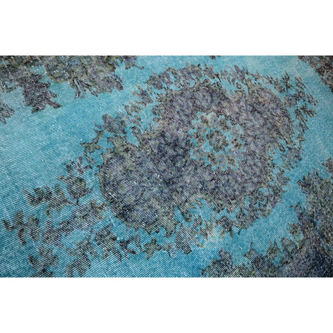 Turquoise vintage vloerkleed - 276x175 cm - HANDGEMAAKT