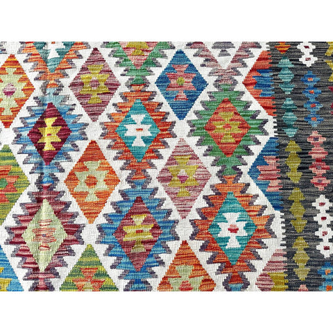 XL Kleurrijke kelim - 340x250 cm - HANDGEMAAKT Copy